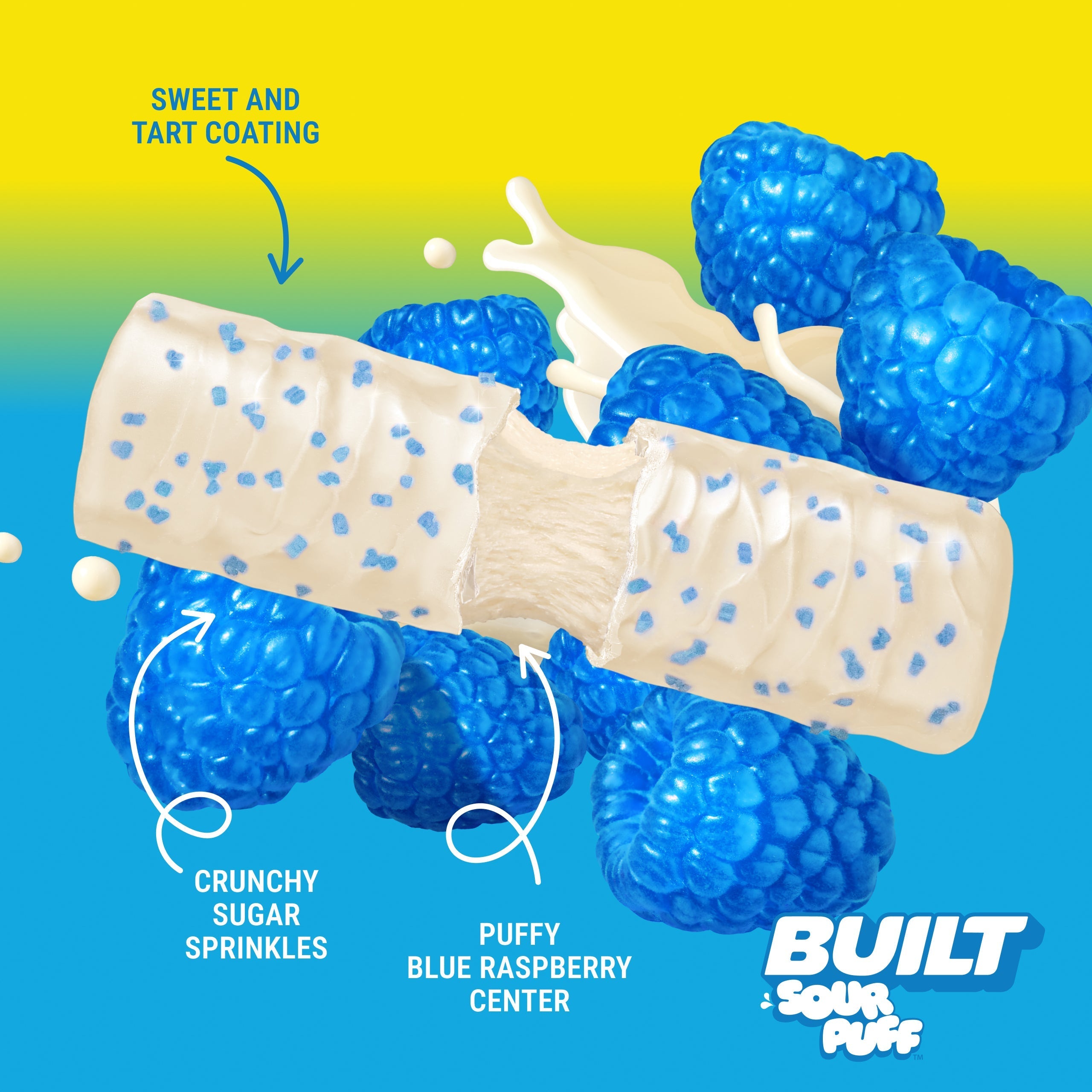 Blue Razz Blast Sour Puff 4ct K7