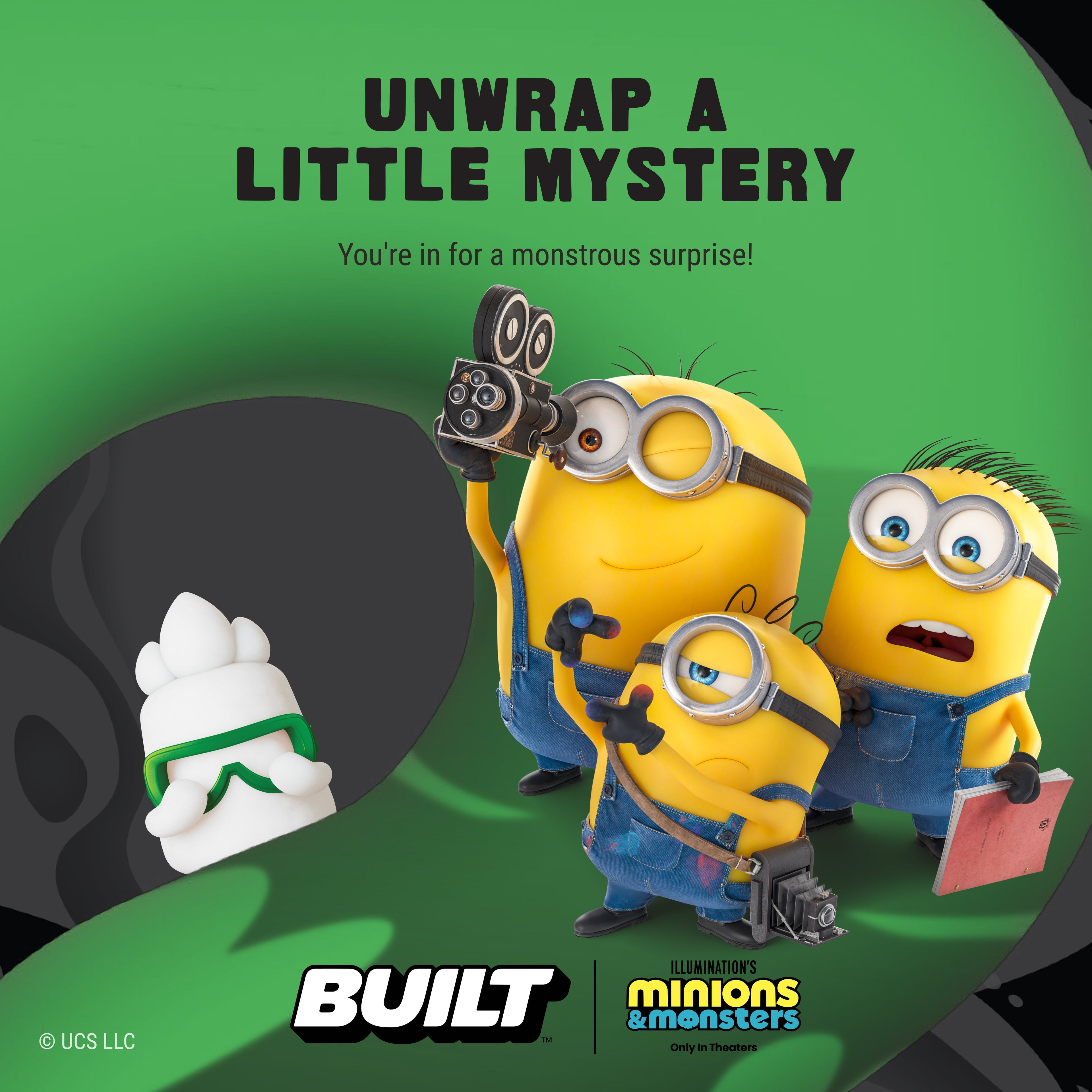 Minions and Monsters Mystery Puff 4ct Y4