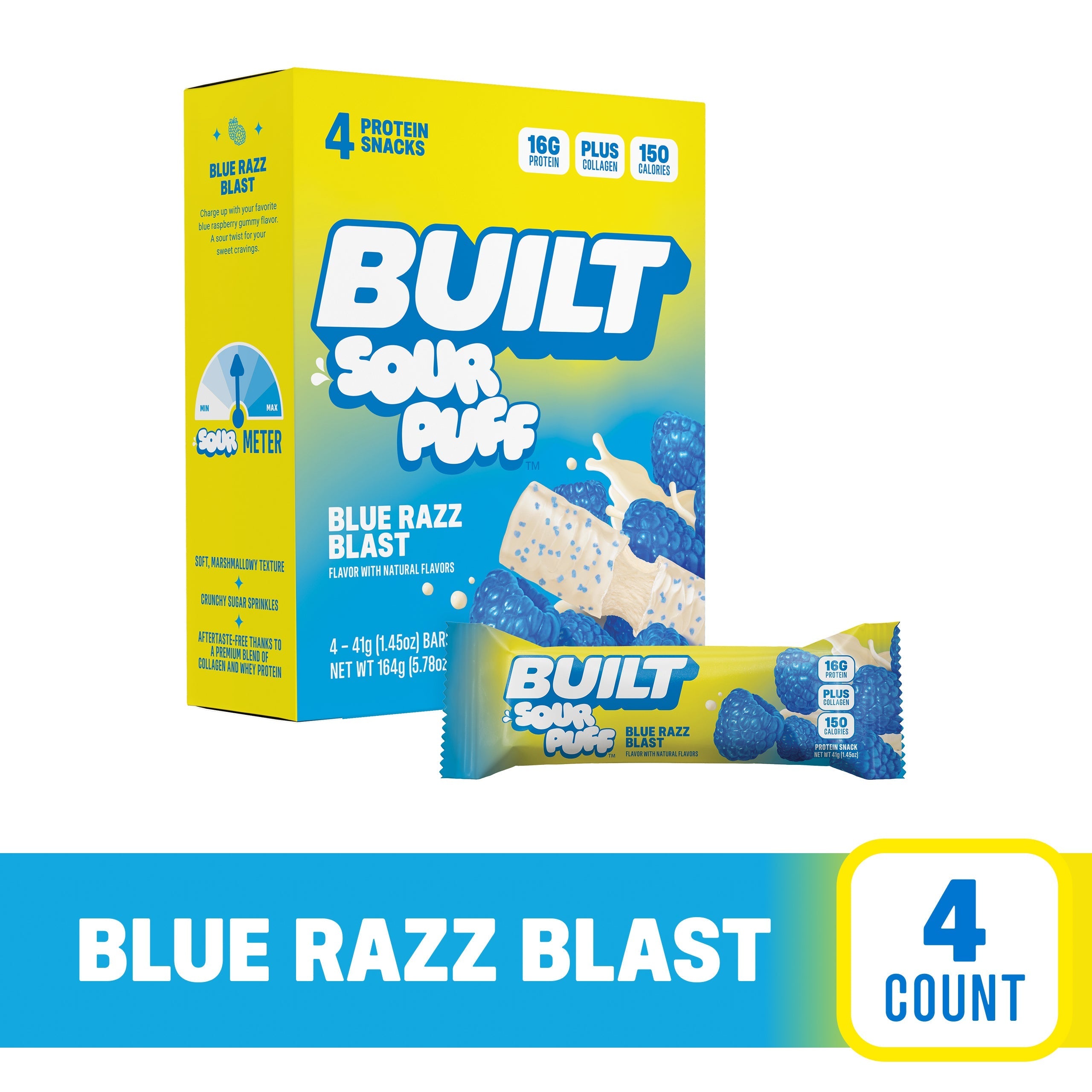 Blue Razz Blast Sour Puff 4ct K7