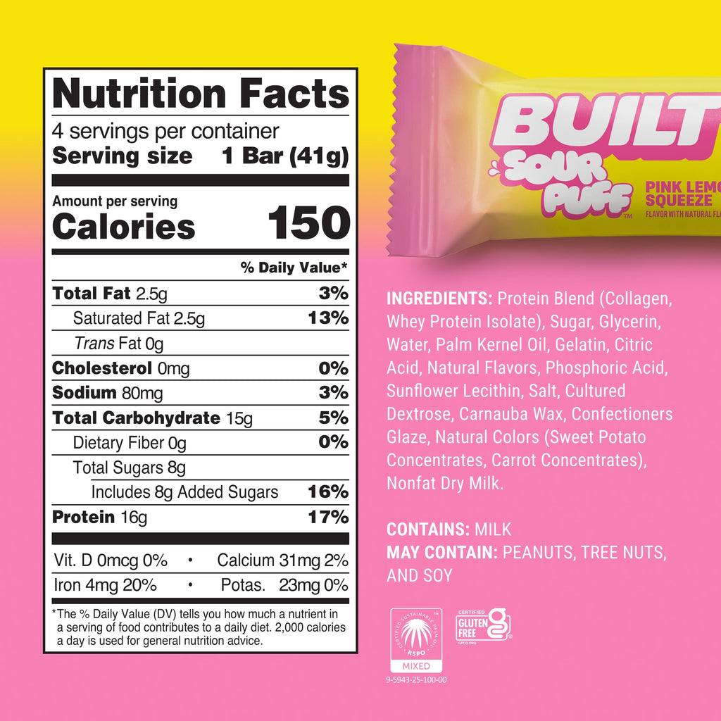 Pink Lemonade Squeeze Sour Puff 4ct X1