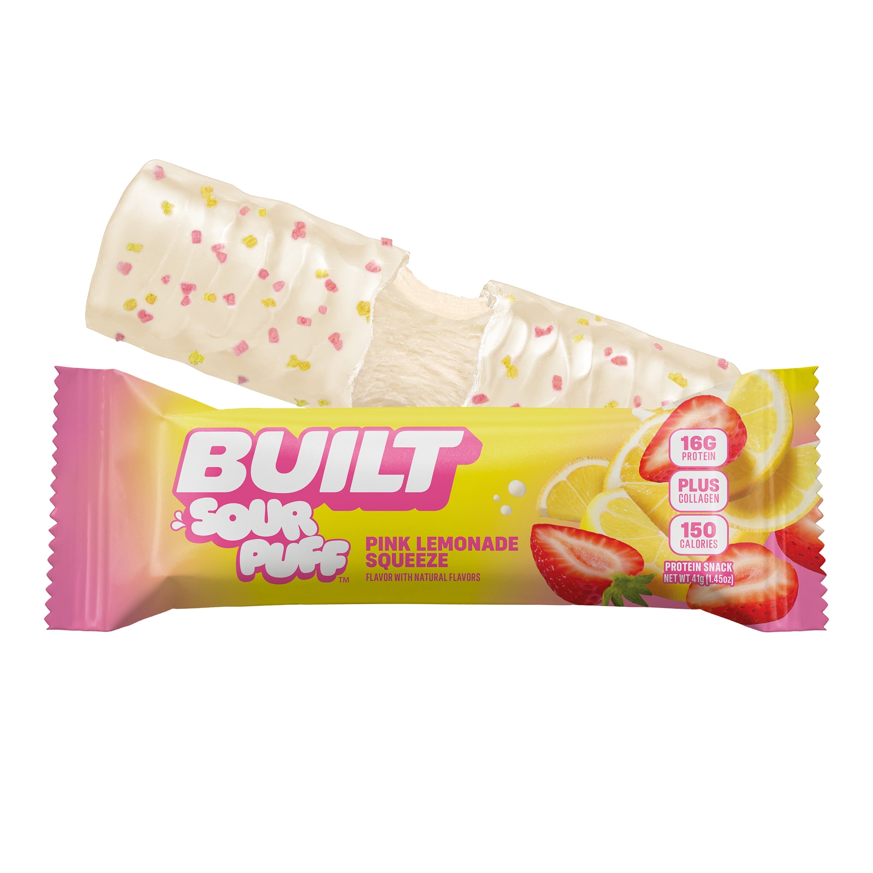 Pink Lemonade Squeeze Sour Puff 4ct X1