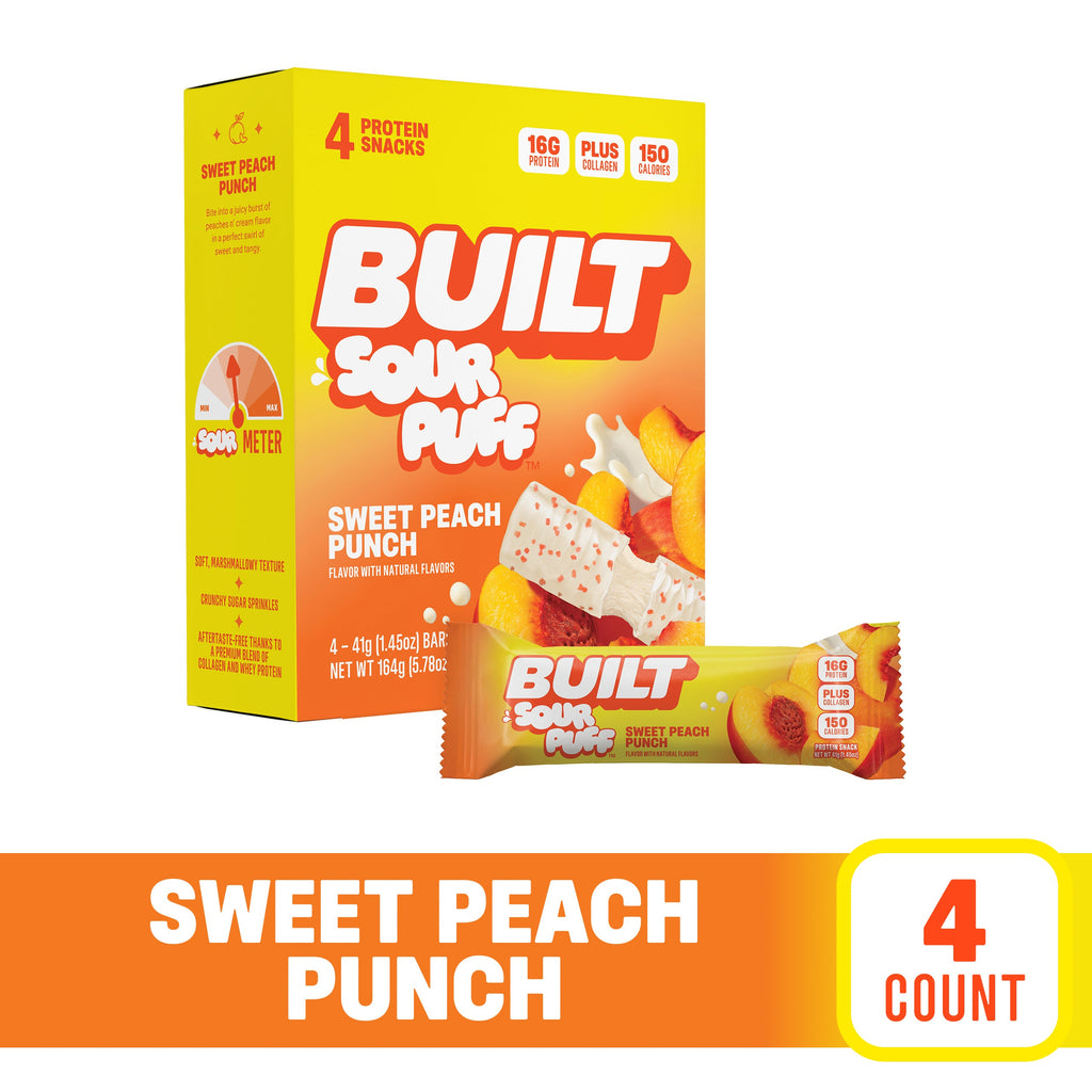 Sweet Peach Punch Sour Puff 4ct J3