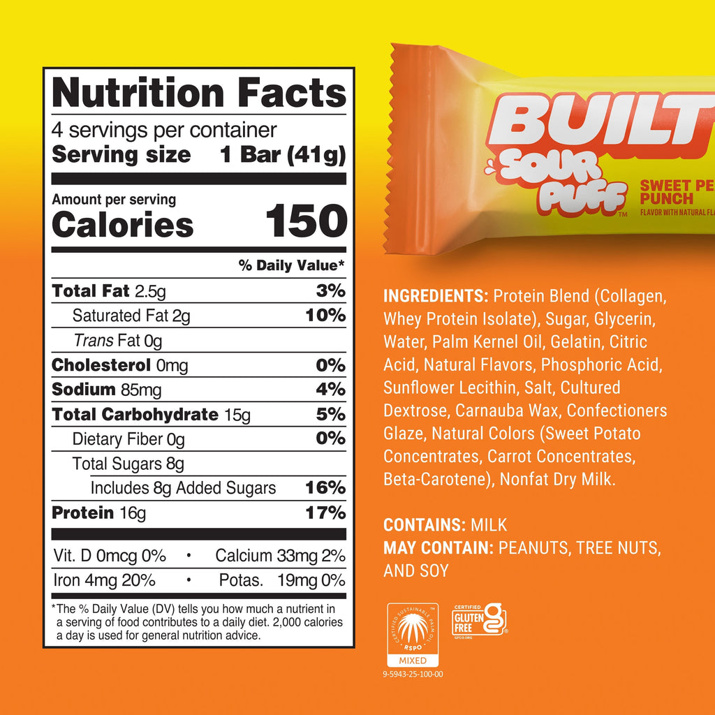 Sweet Peach Punch Sour Puff 4ct J3